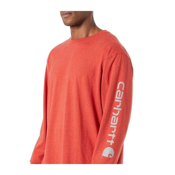 Carhartt Other - Carhartt Men's Loose Fit Heavyweight Long Logo Sleeve Graphic T-Shirt Large